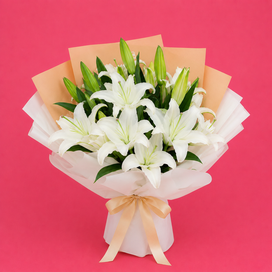 Blanc Petal Bouquet